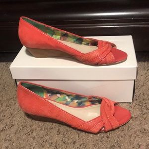 Anne Klein peep toe shoe
